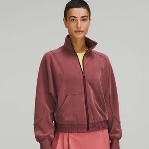 NWT Lululemon Brushed Softstreme Funnel Neck Zip Up Jacket Size 4